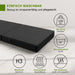 Faltmatratze 90x200 - LUXUS Klappmatratze - Anthrazit - Klappmatratze - shogazi ®