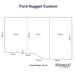 Ford Nugget Matratze – 120/102×192 x 12 cm - Auto Matratze - shogazi ®