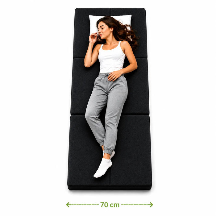 Gästematratze-klappbar - 70 x 200 cm - Anthrazit - Klappmatratze - shogazi ® #typ=groessenfoto;farbe=anthrazit;groesse=70x200;pos=2