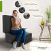 shogazi Klappmatratze 130x200 in Anthrazit, Liegebreite im Größenvergleich #typ=groessenfoto;farbe=anthrazit;groesse=130x200;pos=2