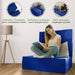 shogazi Klappmatratze 130x200 in Marineblau, Liegebreite im Größenvergleich #typ=groessenfoto;farbe=marineblau;groesse=130x200;pos=2