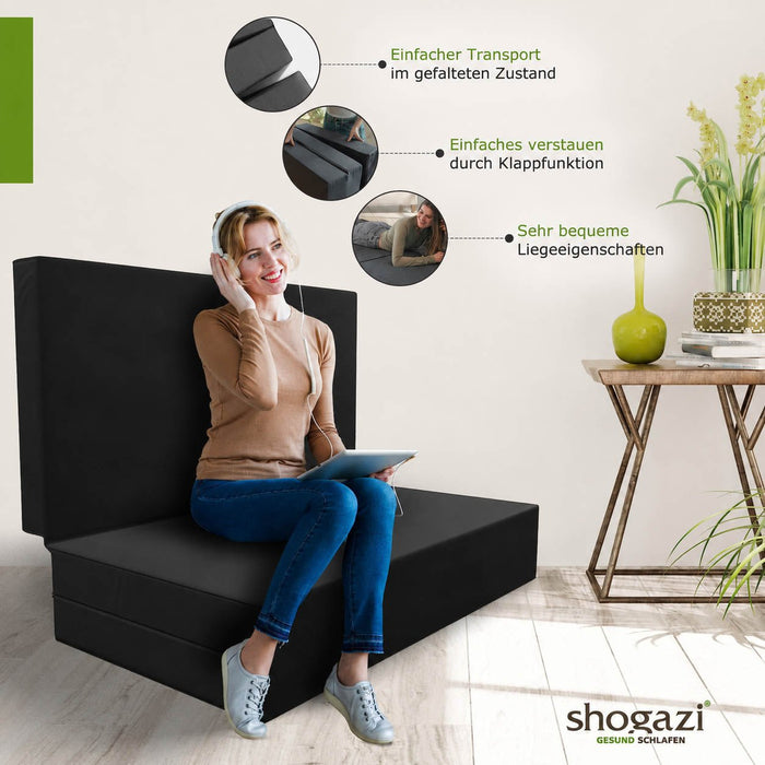 Klappmatratze 140x200 - Anthrazit - Klappmatratze - shogazi ®