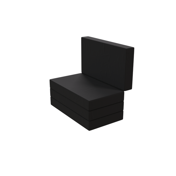 Klappmatratze - 4 - teilig - 120 x 200 cm - Anthrazit - Klappmatrratze - shogazi ®