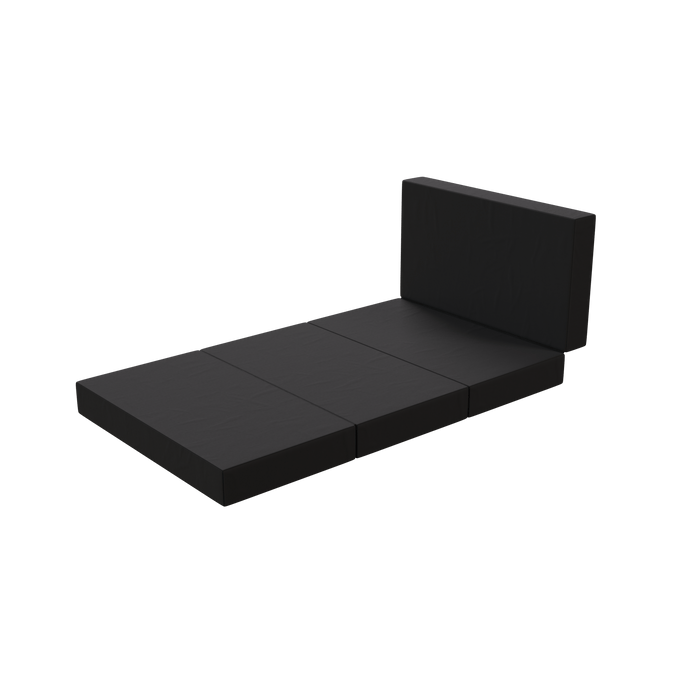 Klappmatratze - 4 - teilig - 120 x 200 cm - Anthrazit - Klappmatrratze - shogazi ®
