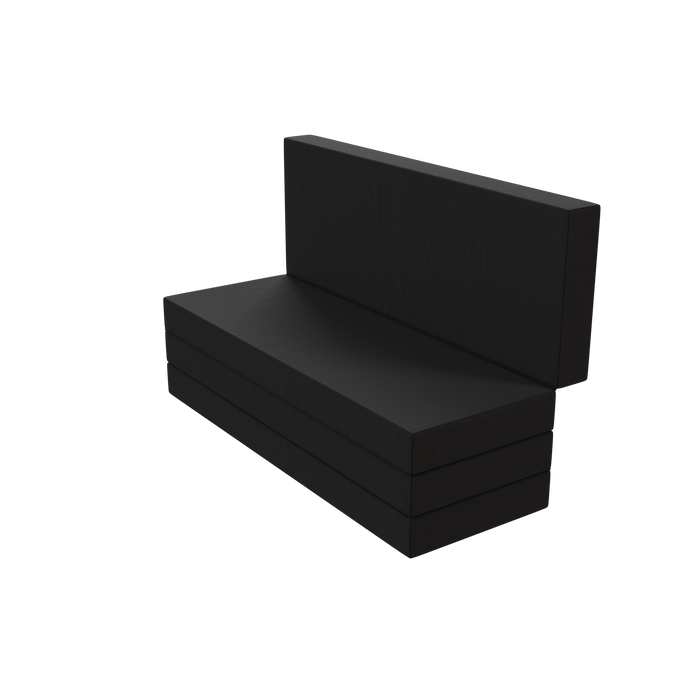 Klappmatratze - 4 - teilig - 120 x 200 cm - Anthrazit - Klappmatrratze - shogazi ®