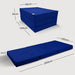 Klappmatratze – bequem schlafen statt Sofa - 100 x 200 cm - Marineblau - Klappmatratze - shogazi ® #typ=mass;farbe=marineblau;groesse=100x200