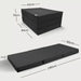 Klappmatratze – bequem schlafen statt Sofa - 80 x 190 cm - Anthrazit - Klappmatratze - shogazi ® #typ=mass;farbe=anthrazit;groesse=80x190