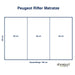 Peugeot Rifter Matratze – 120×180 x 12 cm - Auto Matratze - shogazi ®
