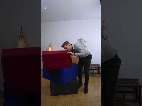 shogazi® Klappmatratze 90x200 – aufklappen und zusammenfalten im Wohnraum