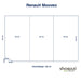 Renault Mooveo Matratze – 120/115×192 x 12 cm - Auto Matratze - shogazi ®