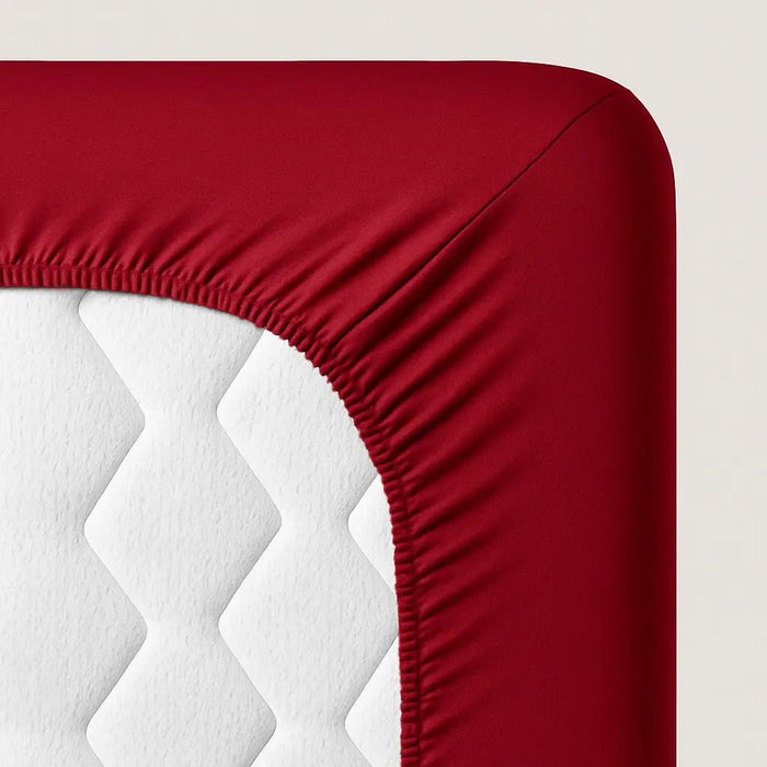 Spannbettlaken - Weinrot - 70 - 110x200 - Spannbettlaken - shogazi ®