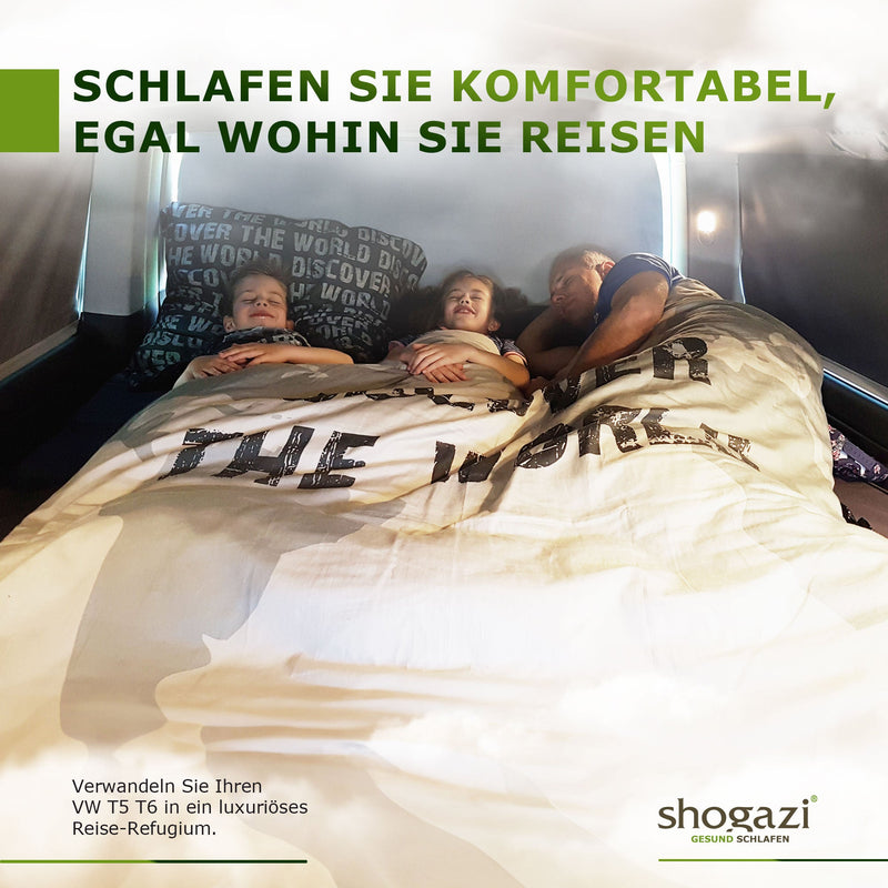 VW T6 California Ocean Matratze – Einbausituation klappbar