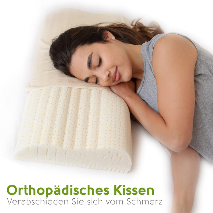 Bio Nackenkissen – Nackenstützkissen – Latexkissen — shogazi ®