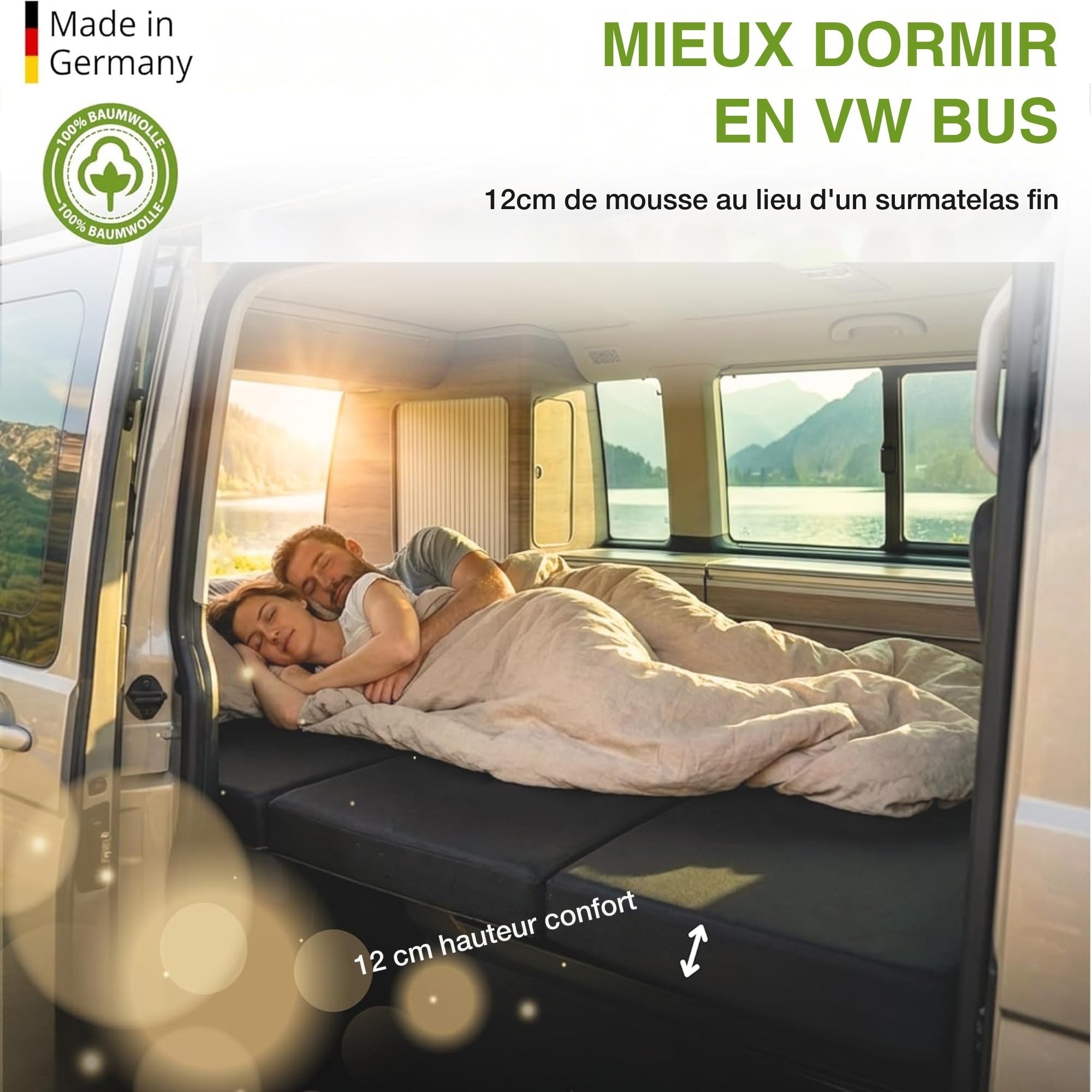 Matelas VW T5 T6 T6.1 – mieux dormir dans le bus VW - shogazi ®