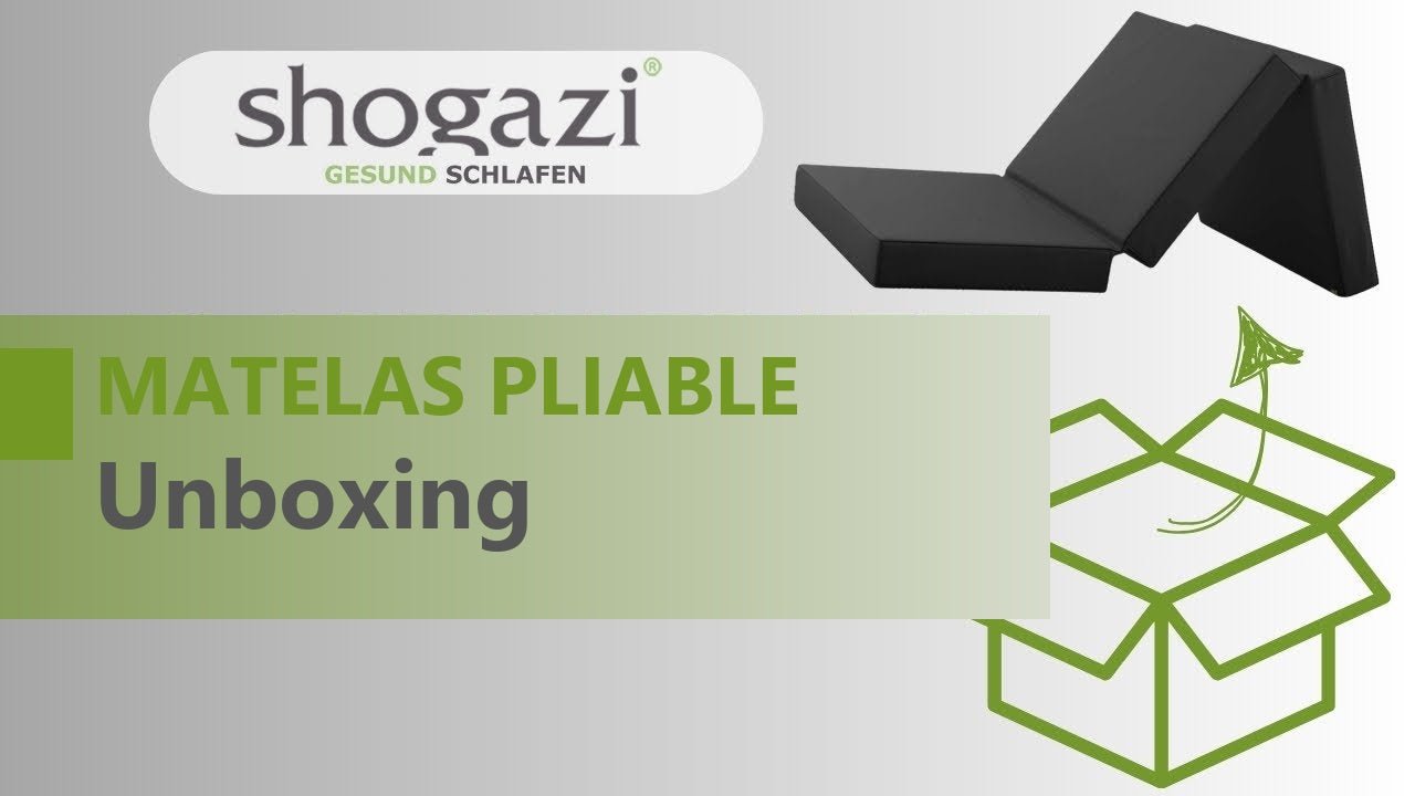 Vid&eacute;o : Unboxing du matelas pliable